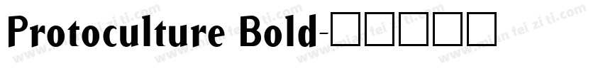 Protoculture Bold字体转换